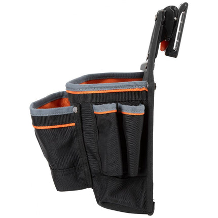 Klein Tools 55835MB MODbox Tool Pouch, 9-Pocket Electrician Parts Pouch, Quickly Attach and Release from Tool Belts and MODBox Rail System