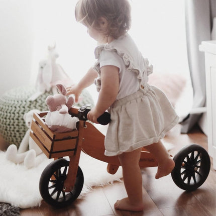Kinderfeets Tiny Tot 2-in-1 Trike Balance Bike Bamboo