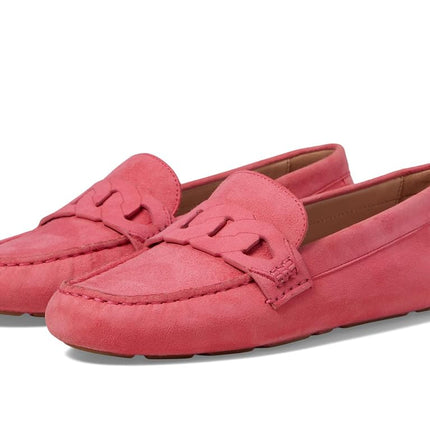 Cole Haan Womens Evelyn Chain Driver, Camelia Rose Suede, 3.5 UK