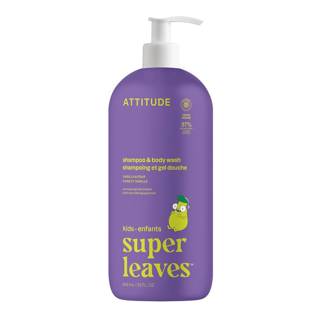 ATTITUDE Shampoo and Body Wash for Kids, EWG Verif