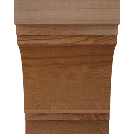 Ekena Millwork COR04X06X06PEC00RWR Pescadero Rough Sawn Corbel, 4" Width x 6" Depth x 6" Height, Western Red Cedar