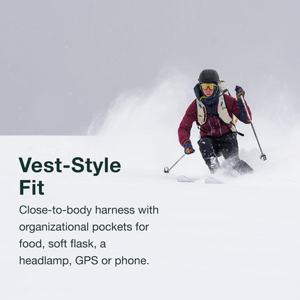 Osprey Firn 28L Ski and Snowboard Backpack, Elderberry Purple/Peppermint Green, Medium/Large