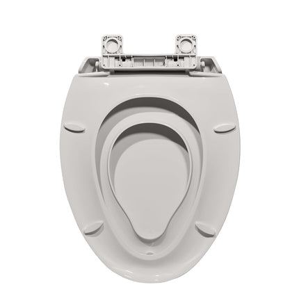 Toilet Seat with Toddler Seat,PP Material Family Toilet Seat Cover with Adult and Toddler Seat, Soft Close Design, Easy to Clean, Safe for Home Kids Potty Training