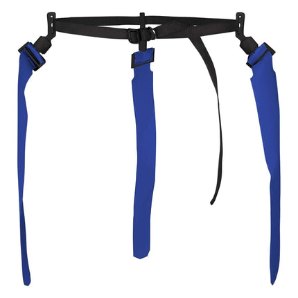 Ceinture de football Champro Quick-Down Pop avec 3 drapeaux bleu roi, paquet de 12