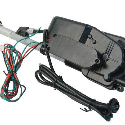 URO Parts AUTA2050 Power Antenna Kit, Universal Car Aerial Antenna with Chrome Mast includes mounting hardware and electrical connectors Can be installed on vehicles with 0-30 degree body slopes
