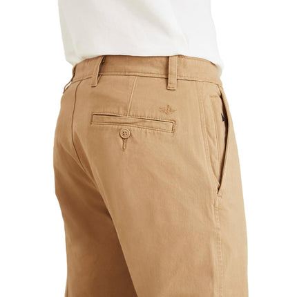 Dockers Pantalones de hombre clásicos de trabajo Smart 360 Flex (tallas estándar y grandes), color caqui británico, 46W x 30L