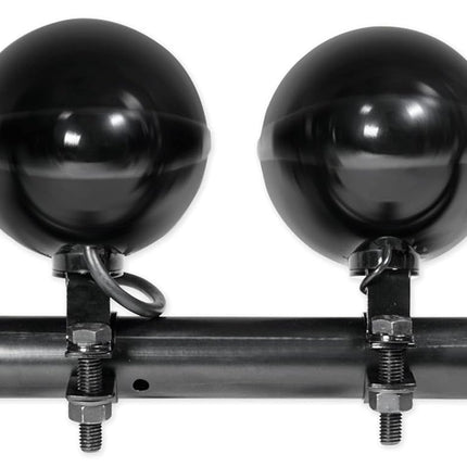 (2) Rockville RockNRide 3" Powered Bluetooth Metal Motorcycle Handlebar Speakers
