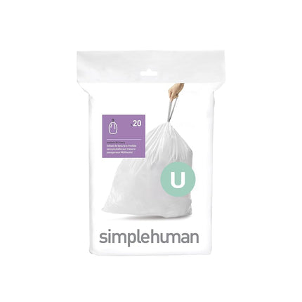simplehuman CW0217 code U Custom Fit Bin Liners, W