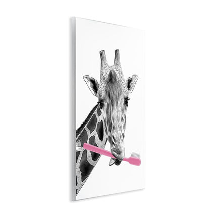 Stupell Industries – Plaque murale décorative salle de bain Motif animaux amusants – Design Annalisa Latella