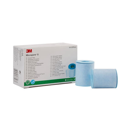 3M Blue Silicone Medical Tape 2" x 5.5 yd 1 Box, 6
