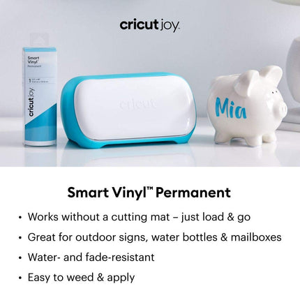 Cricut Smart Permanent Vinyl (5.5in x 48in, Orange) for Joy Machine - matless Cutting for Shapes up to 4ft, & Repeated cuts up to 20ft