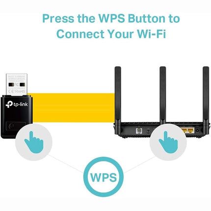 TP-Link TL-WN823N Mini WiFi Dongle, USB WiFi Adapter for PC