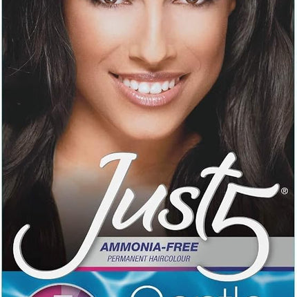 Just 5 Women's 5 Minute Permanent Hair Color, Black Noir