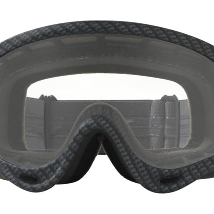 Oakley Matte Carbon-Clear O Frame Mx Goggle (One Size, Black)