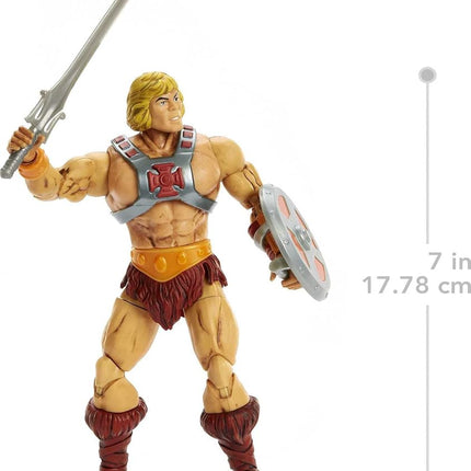 Masters of the Universe MOTU Masterverse He-Man Action Figure, 40th Anniversary Figure with Accessories, Character Toy Collectible