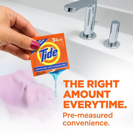 Tide Liquid Detergent Travel Sink Packets 3 each