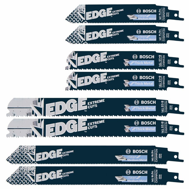 BOSCH RPM008 8 pc. Edge Pro-Metal Reciprocating Sa