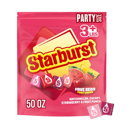 Starburst FaveReds Fruit Chews Candy, Individually