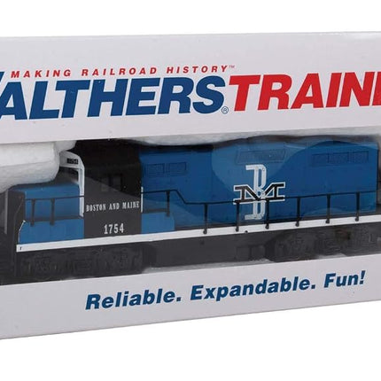 Walthers, Inc. Standard DC Boston & Maine #1754 Train, Blue/Black/White