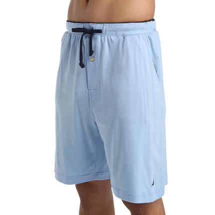 Nautica Men's Knit Sleep Short, Grey Heather, Small
