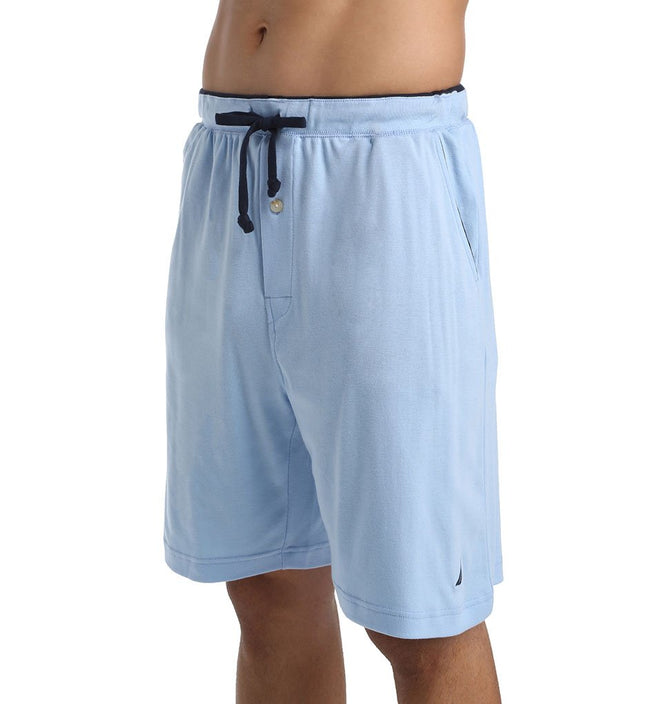 Nautica Men's Knit Sleep Short, Grey Heather, Small