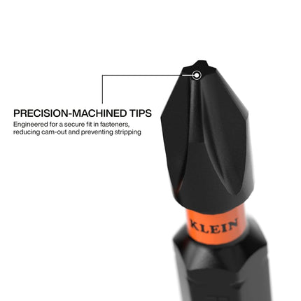 Klein Tools 33811 Drill and Driver Bit Set 32-Piece, Impact Driver Set, Titanium Coated Drill Bits, Precision Machined, MODbox Compatible Storage Case, Professional Tool Kit
