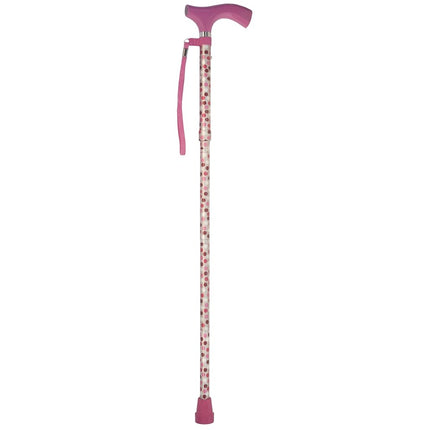 Switch Sticks Walking Cane for Men or Women, Foldable and Adjustable from 32-37 Inches, FSA and HSA Eligible, Hot Pink