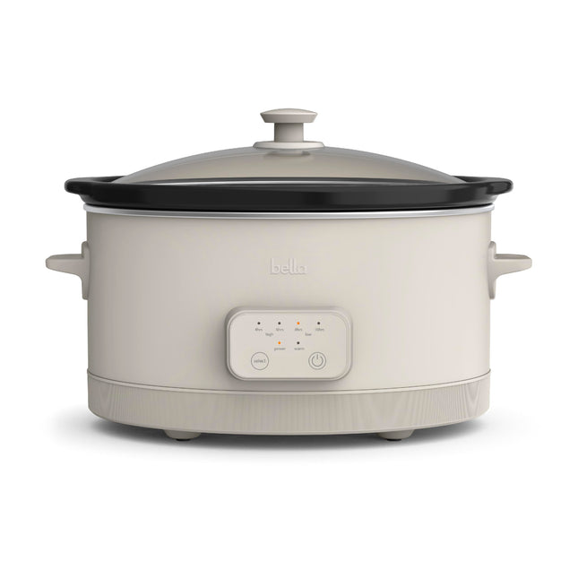 bella 6.0 Qt Programmable Slow Cooker, Ceramic Non