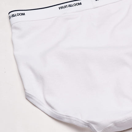 Fruit of the Loom Mens Brief (Pack of 3), White (3-Pack), M