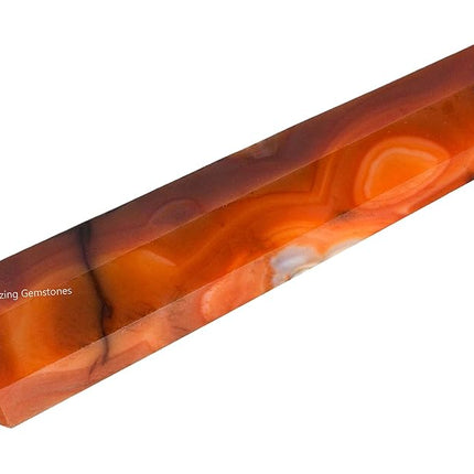 Amazing Gemstone Carnelian Crystal Towers - Natural Healing Crystal Point Obelisk for Reiki Healing and Crystal Grid (3" to 4" INCH)