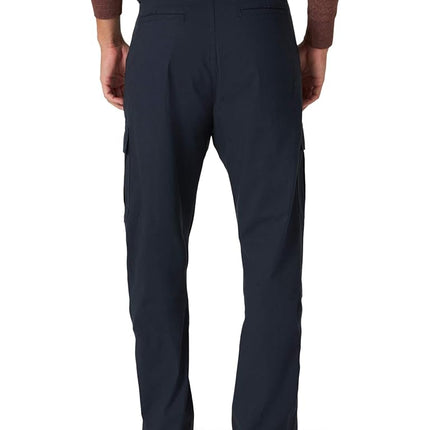 Wrangler Authentics Men's Relaxed Fit Stretch Cargo Pant Casual, Navy, 40W x 29L