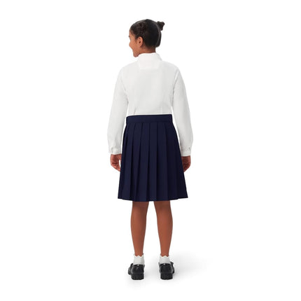 French Toast Girls' Pleated Skirt, Navy, 12.5 Plus