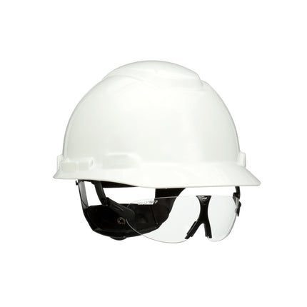 3M Safety Glasses, ANSI Z87, Anti-Fog Clear Lens, Attaches to Hard Hat Suspension