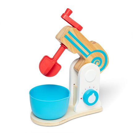 Melissa & Doug Wooden Make-a-Cake Mixer Set (10 pcs) - Play Food and Kitchen Accessories - Kitchen Playset Accessories, Pretend Play Kitchen Toys For Kids Ages 3+