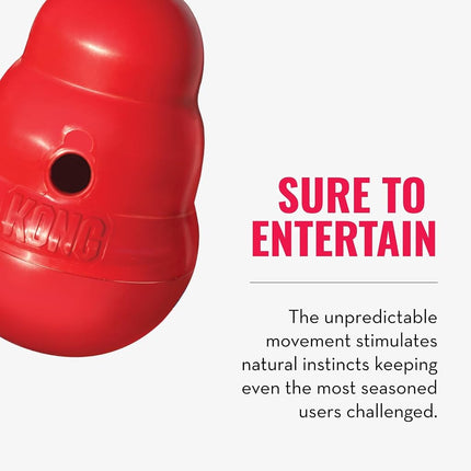 KONG Wobbler Interactive Food Dispensing Dog Toy, Small Dogs