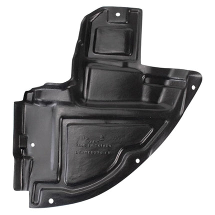 TRQ Front Right Inner Fender Liner Black Passenger Side