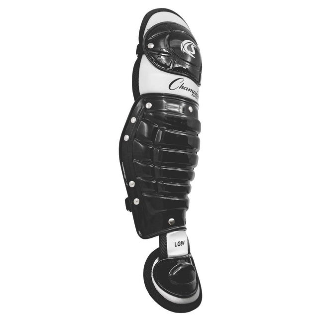 Champion Sports LG84BK Single Knee Shinguard, Pack of Two, Black, 11"
