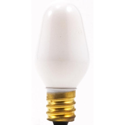 Sylvania Home Lighting 13544 Incandescent Light Bulb C7-7W, White Finish, Candelabra Base, 4 Pack