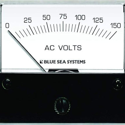 Voltímetro analógico de CA Blue Sea Systems 9353 (0-150 voltios CA)