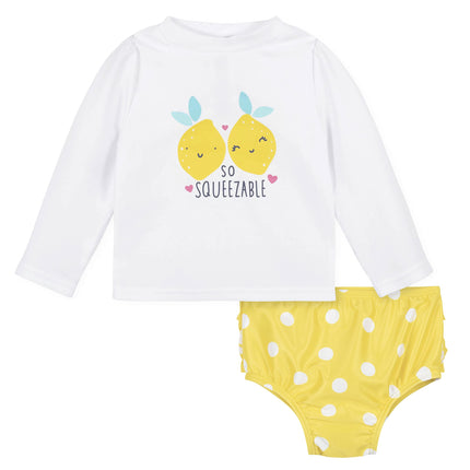 Gerber Girls' Baby Toddler Long Sleeved Rashguard 