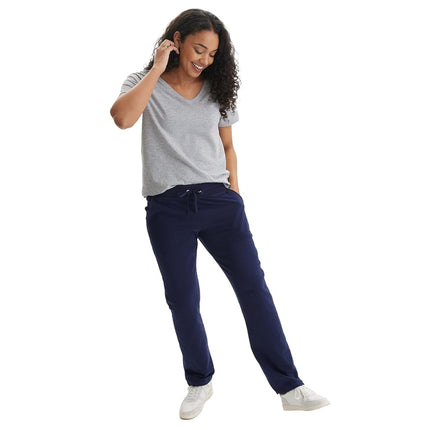 Hanes Women's French Terry Pant, Navy, Medium