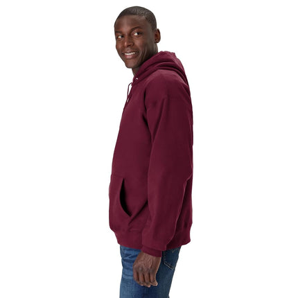 Hanes Men's Ultimate, Heavyweight Fleece Hoodie, Cotton Sweatshirt Hooded, Maroon, L