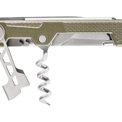 Navaja de bolsillo multiherramienta EDC Gerber Gear Armbar Cork con hoja, palanca y martillo para camping, dorada