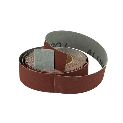 POWERTEC 4RA2140 400 Grit Aluminum Oxide Sanding Paper Roll | 1” x 20” Self-Dispensing Clear Blister Pack