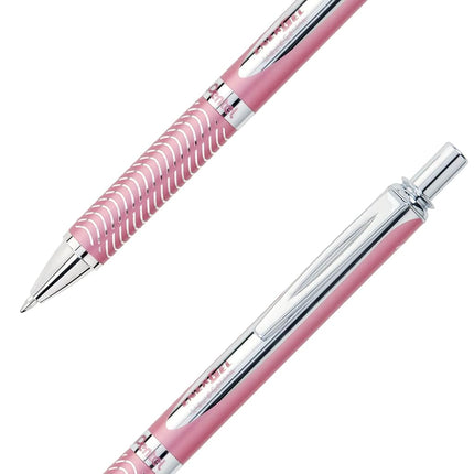 Pentel BL407-A line width, liquid gel-roller sterling with a pressure mechanism, 0.35 mm Pink