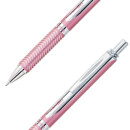 Pentel BL407-A line width, liquid gel-roller sterling with a pressure mechanism, 0.35 mm Pink