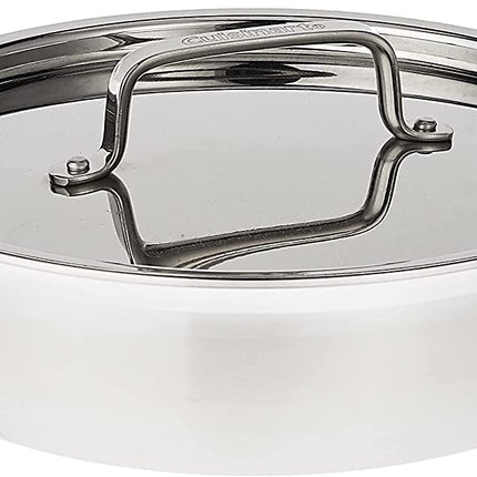 CUISINART MCP55-24N Cacerola de acero inoxidable de 3 cuartos de galón MultiClad Pro con tapa