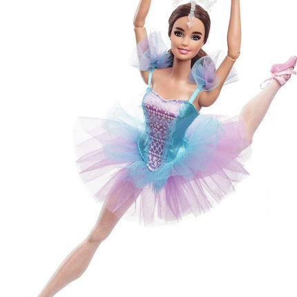 Barbie Signature Ballet Wishes Doll (Brunette, 12 in), Posable, Wearing Ballerina Costume, Tutu, Pointe Shoes & Tiara, Gift for 6 Year Olds and Up