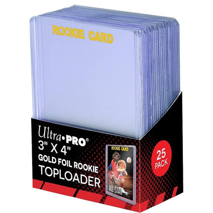Ultra Pro 3" X 4" Rookie Gold Toploader 25ct