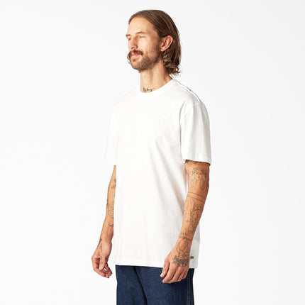 Dickies T-shirt utilitaire à manches courtes et col rond épais pour homme, grande taille, blanc, 1X Tall US, blanc, XX-Large